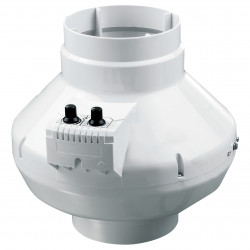 Радиален канален вентилатор с температурен сензор и регулатор на скоростта Ø 200 мм