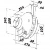 Радиален тръбен вентилатор с температурен сензор и регулатор на скоростта Ø 200 мм