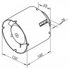 Малък тръбен вентилатор с времеви превключвател Ø 150 мм