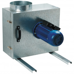 Звукоизолиран канален вентилатор за кухня и промишленост Ø 150 мм