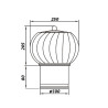 Въртяща се коминна шапка Dalap DORN Ø 100 мм
