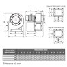 Ventilator centrifugal Dalap SKT HEAVY L 200/380V, pentru îndepărtarea particulelor grosiere, cu actionare pe partea stanga