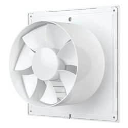 Ventilator de baie Dalap 150 STZ cu plasă de protecție împotriva insectelor și comutator de timp, Ø 150 mm