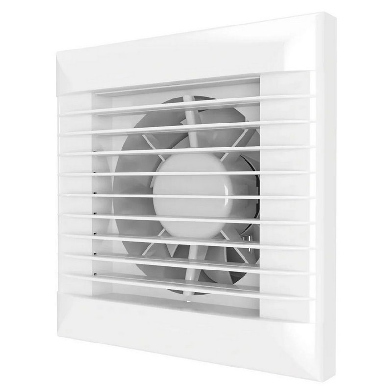 Ventilator de baie Dalap 125 LEA cu jaluzele automate fara functii suplimentare, Ø 125 mm