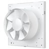 Ventilator de baie Dalap 150 LEA ZW cu jaluzele automate, senzor de umiditate și timer, Ø 150 mm