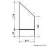 Element de evacuare metalică Dalap VFK cu plasă, Ø 80 mm