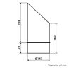 Element de evacuare metalică Dalap VFK cu plasă, Ø 150 mm