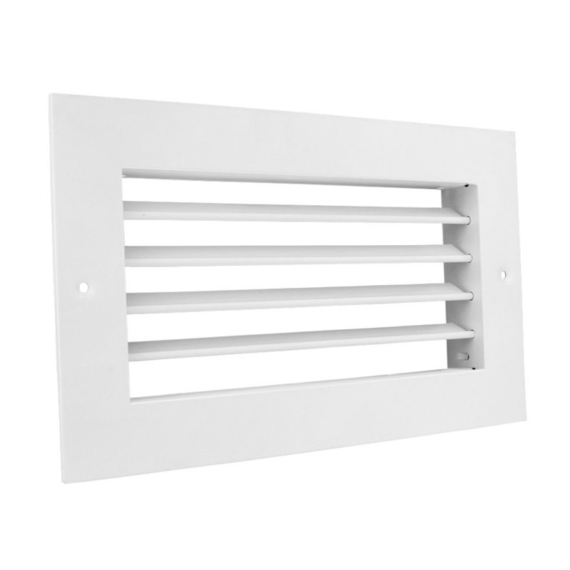 Grilă de ventilație metalică Dalap GMAS cu reglaj 200x100 mm, alb