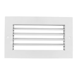 Grilă de ventilație metalică Dalap GMAS cu reglaj 200x100 mm, alb