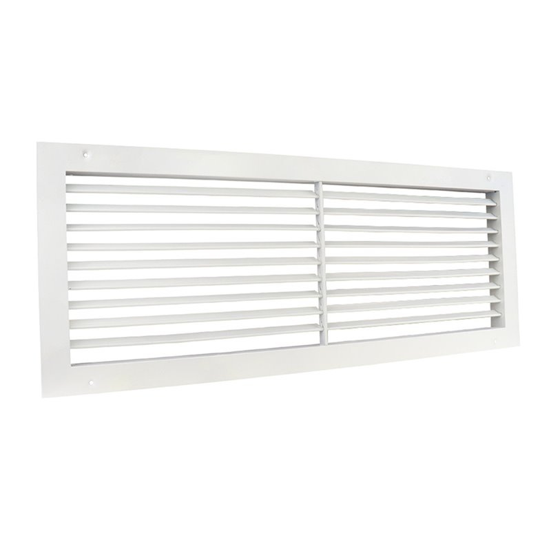 Grilă de ventilație metalică Dalap GMAS cu reglaj 600x200 mm, alb