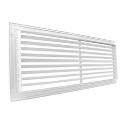 Grilă de ventilație metalică Dalap GMAS cu reglaj 600x200 mm, alb