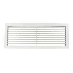 Grilă de ventilație metalică Dalap GMAS cu reglaj 600x200 mm, alb