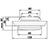 Anemostat PVC de evacuare Ø 80 mm fără flanșă