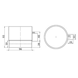 Clapetă antiretur PVC electrică Ø 100 mm