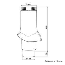 Baza plastic Dalap PTR 125-160 pentru palarii rotative, maro