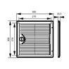 Ревизионна пластмасова вратичка с вентилационна решетка 300x300 мм