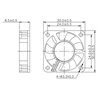 Малък вентилатор зa компютърна техника Dalap SAF B 12V DC, 30x30x6 мм, 10000 об./мин., със сачмени лагери