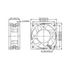 Малък вентилатор зa компютърна техника Dalap SAF B 12V DC, 60x60x25 мм, 3000 об./мин., със сачмени лагери