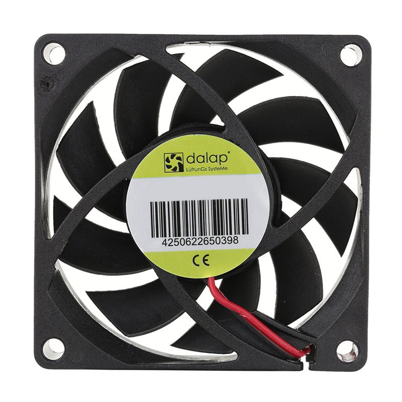 Ventilator răcire Dalap SAF 24V DC, 80x80x15 mm, 3200 r/min, cu rulmenți cu bile