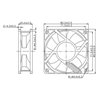 Малък вентилатор зa компютърна техника Dalap SAF B 5V DC, 80x80x25 мм, 2500 об./мин., със сачмени лагери