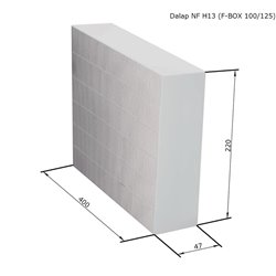 Filtru HEPA 220x400x47 mm