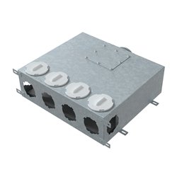 Метална разпределителна кутия за връзка със системи Flexitech Ø 90 мм с 6 извода MADB 1125
