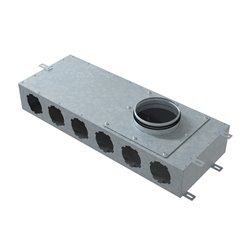 Метална разпределителна кутия за връзка със системи Flexitech Ø 90 мм с 6 извода MADB 4160