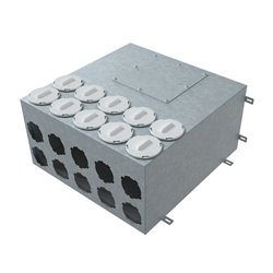 Метална разпределителна кутия за връзка със системи Flexitech Ø 90 мм с 10 извода MADB 2160