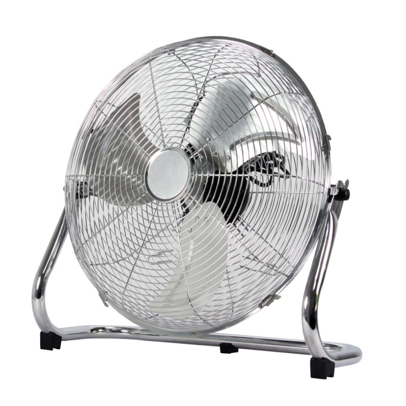 Ventilator de podea în finisaj crom, Ø 45 cm