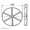 Възвратна клапа за вентилатори Ø 150 мм