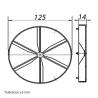 Възвратна клапа за вентилатори Ø 125 мм