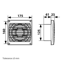 Ventilator de baie Dalap 125 ELKE