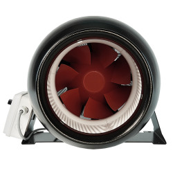 Тих тръбен метален вентилатор с превключвател на скоростта Ø 200 мм