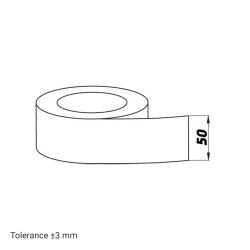 Алуминиева самозалепваща се лента Dalap TAD до 120 °C, 50 м, черна