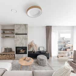 Незабележим кръгъл дифузьор ERGOVENT RONDO-125 за входящ и изходящ въздушен поток, гипсов, бял