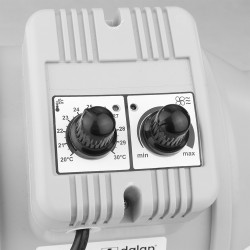 Професионален тръбен вентилатор с температурен сензор и регулатор на скоростта Ø 160 мм