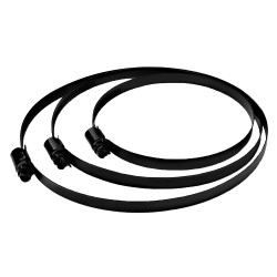 Метална стягаща лента Dalap MCD, Ø 125 мм, черна