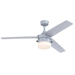 Таванен вентилатор Westinghouse RIVERTON 73165, Ø 132 см, сребрист, с осветление