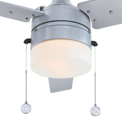 Таванен вентилатор Westinghouse RIVERTON 73165, Ø 132 см, сребрист, с осветление