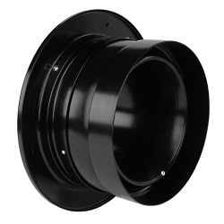 Черна регулируема вентилационна дюза Dalap EYED 125, метална, Ø 125 мм