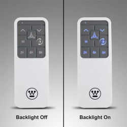 Таванен вентилатор Westinghouse MAGNOLIA 73161, Ø 132 см, с LED осветление и дистанционно управление, бял