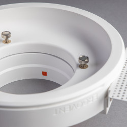 Незабележим кръгъл дифузьор ERGOVENT RONDO-160 за входящ и изходящ въздушен поток, гипсов, бял