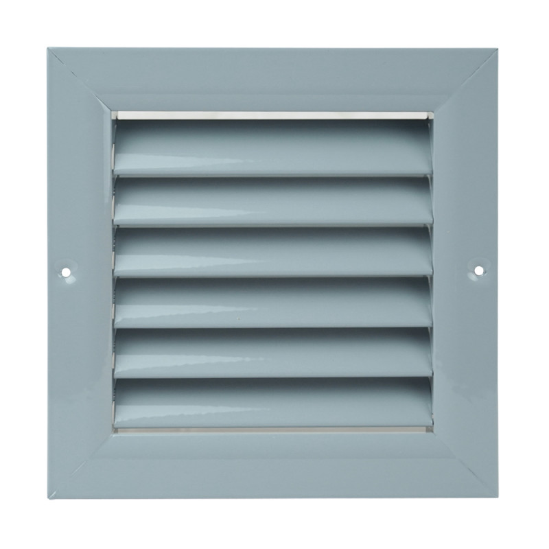 Сива вентилационна решетка от висококачествен екструдиран алуминий 100x100 мм