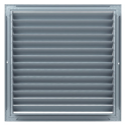 Сива вентилационна решетка от висококачествен екструдиран алуминий 300x300 мм
