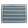 Сива вентилационна решетка от висококачествен екструдиран алуминий 350x200 мм