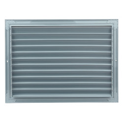 Сива вентилационна решетка от висококачествен екструдиран алуминий 350x300 мм