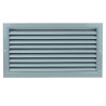Сива вентилационна решетка от висококачествен екструдиран алуминий 400x150 мм