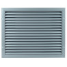 Сива вентилационна решетка от висококачествен екструдиран алуминий 400x300 мм