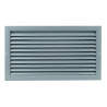 Сива вентилационна решетка от висококачествен екструдиран алуминий 450x200 мм