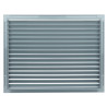 Сива вентилационна решетка от висококачествен екструдиран алуминий 450x350 мм